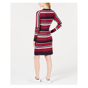 Tommy Hilfiger Multicolor Striped Long Sleeve Dress
